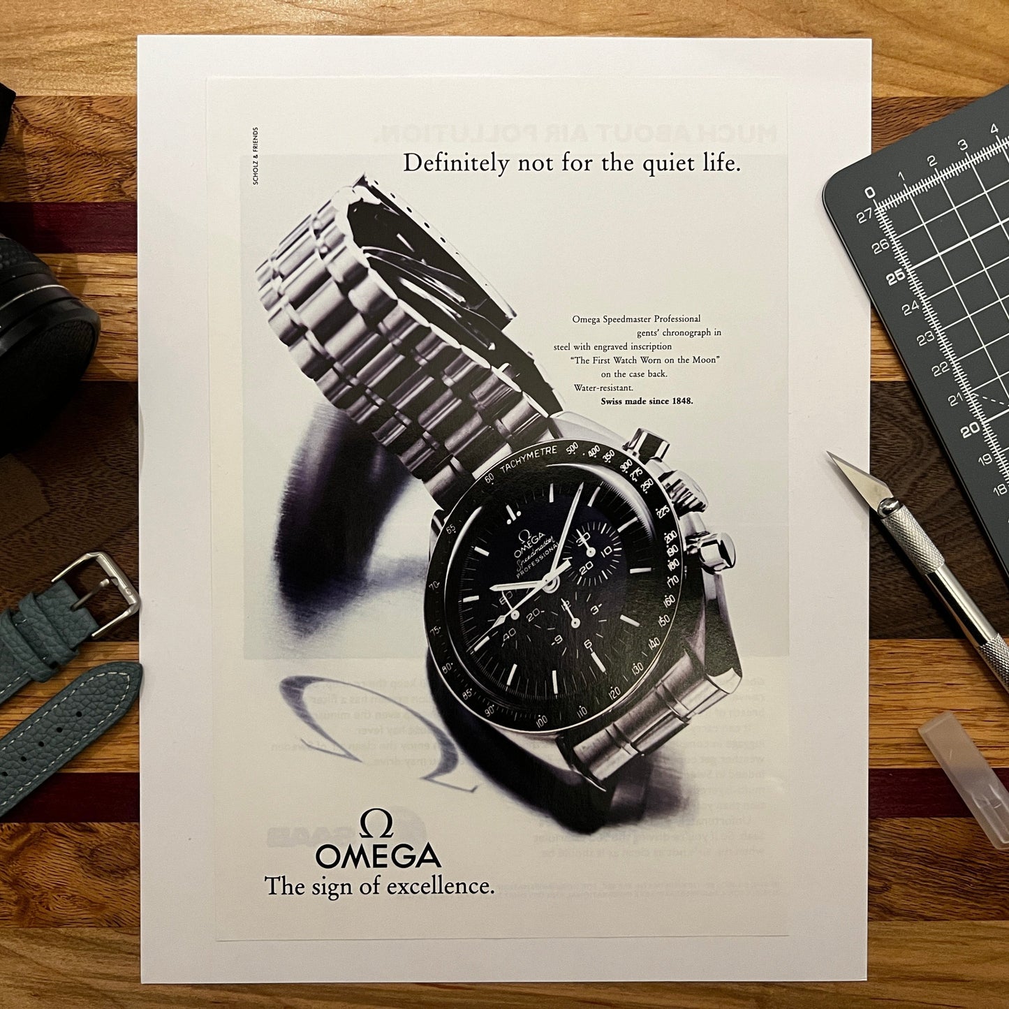 1990s Omega Speedmaster Ad