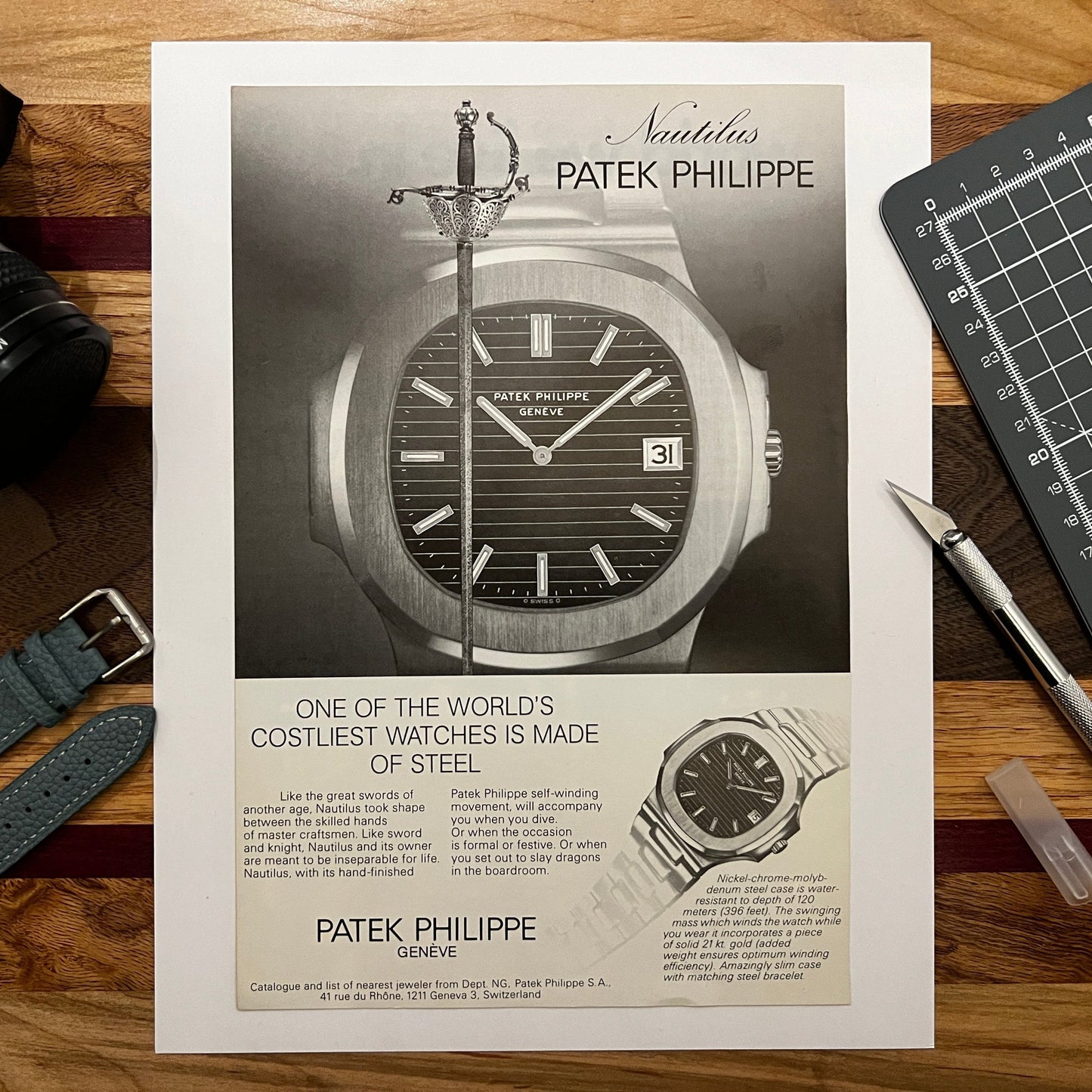 1970s Patek Philippe Nautilus Ad