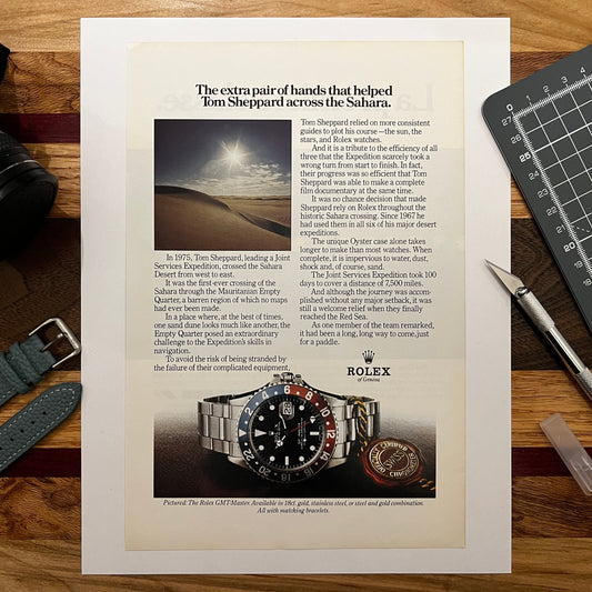 1970s Rolex GMT Master Pepsi Ad