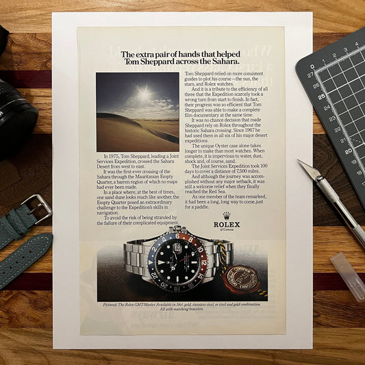 1970s Rolex GMT Master Pepsi Ad