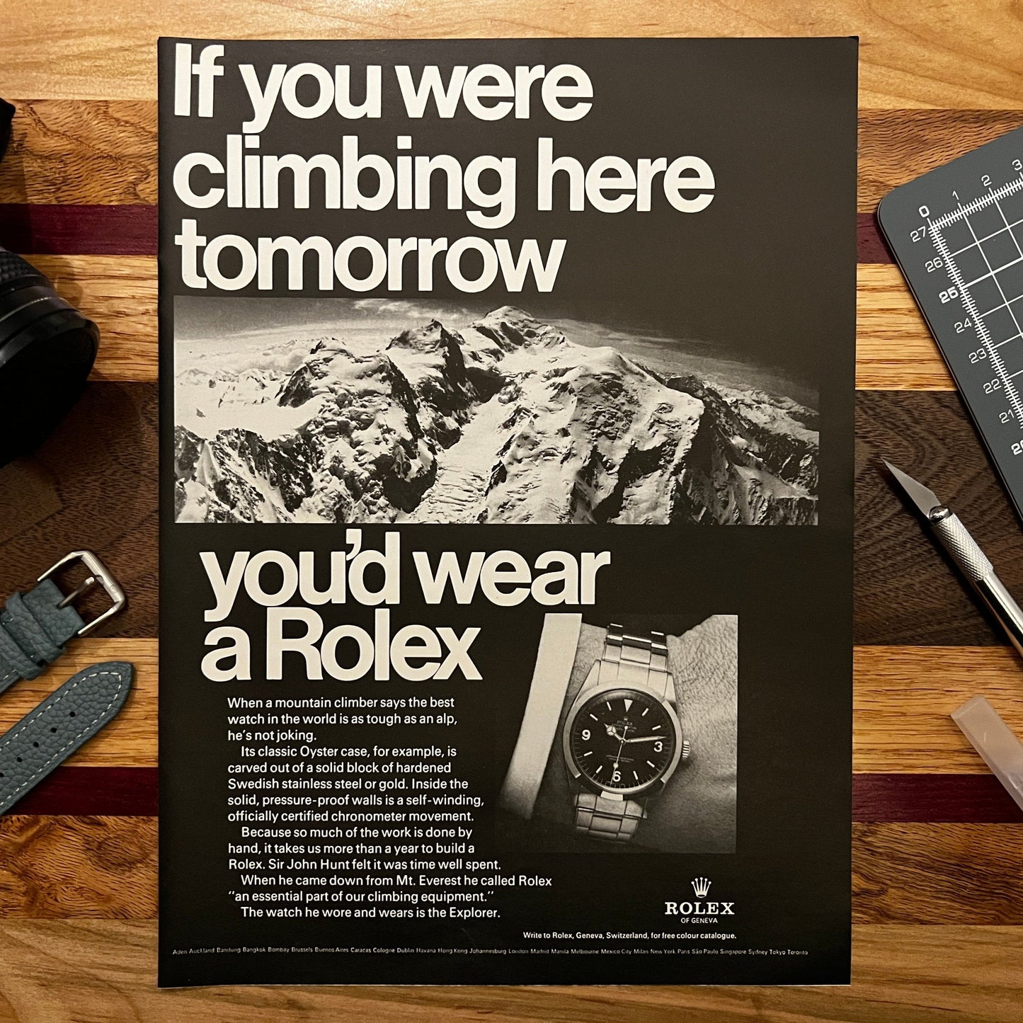 1960s Rolex Explorer Ad