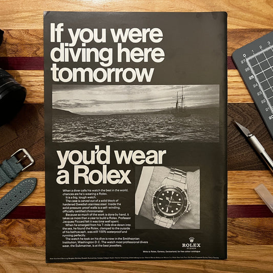 1960s Rolex Submariner Ad